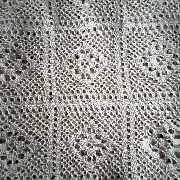 Gorgeous Cotton Round Crochet Table Cloth from Spain - Picture 3 of 5